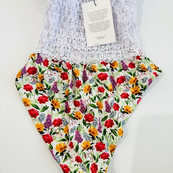 Charo Ruiz Ibiza Rola One Piece Swimsuit in White Bonita size M NEW - Picture 8 of 8
